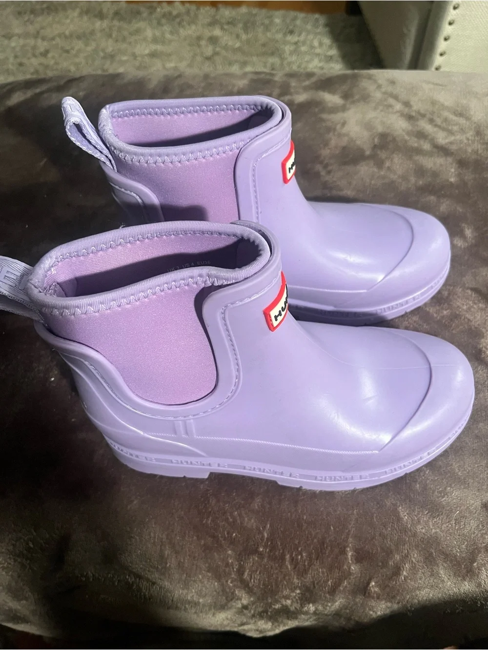Hunter Kids Lavender Chelsea Rain Boot